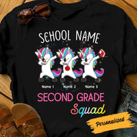 Personalized Teacher Squad Besties Unicorn T Shirt JN281 95O58 thumb 1