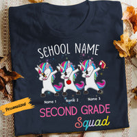 Personalized Teacher Squad Besties Unicorn T Shirt JN281 95O58 thumb 1