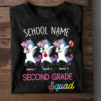 Personalized Teacher Squad Besties Unicorn T Shirt JN281 95O58 thumb 1