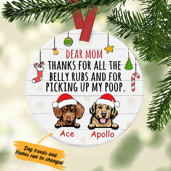 Personalized Thanks Dog Dad Christmas  Ornament OB202 30O34 1