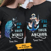 Personalized Wings And Anchor Love Couple T Shirt SB211 65O58 1