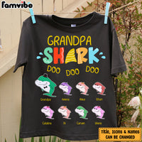 Personalized Grandpa Shark Shirt - Hoodie - Sweatshirt 21796 thumb 1
