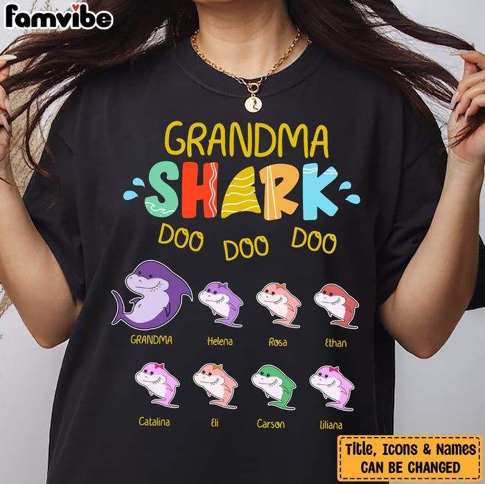 Personalized Grandpa Shark Shirt - Hoodie - Sweatshirt 21796 1