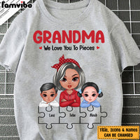 Personalized Gift For Grandma We Love You To Pieces Shirt - Hoodie - Sweatshirt 23753 thumb 1