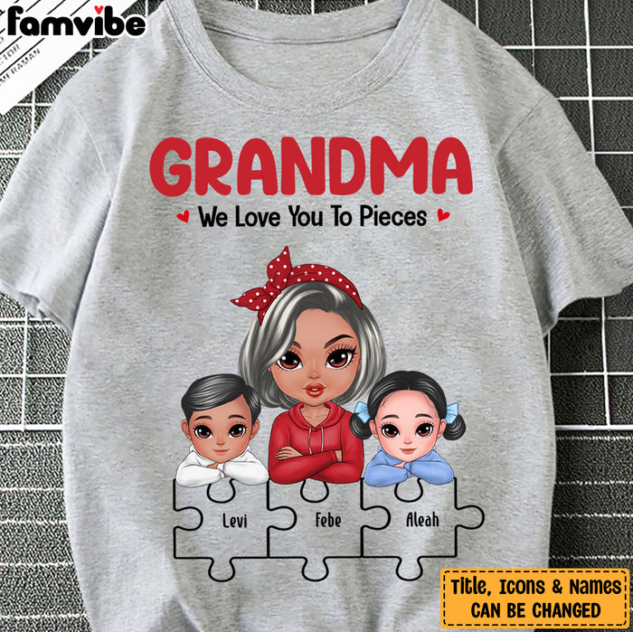 Personalized Gift For Grandma We Love You To Pieces Shirt - Hoodie - Sweatshirt 23753 1
