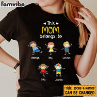 Personalized This Mom Belongs To T Shirt AG104 30O34 thumb 1