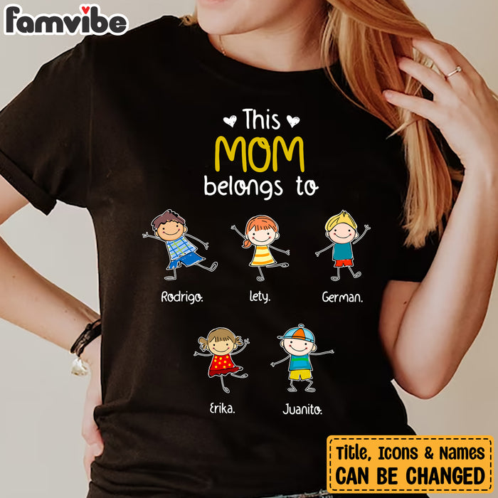 Personalized This Mom Belongs To T Shirt AG104 30O34 1