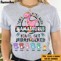 Personalized Mom Dinosaur T Shirt FB105 24O36 thumb 1