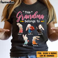 Personalized Grandma Easter Bunny T Shirt FB281 24O36 thumb 1