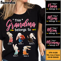 Personalized Grandma Easter Bunny T Shirt FB281 24O36 thumb 1