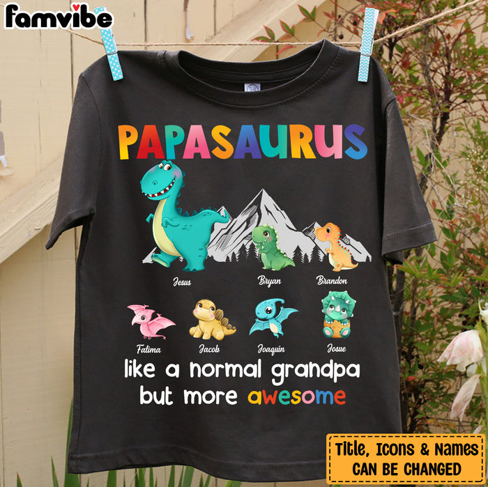 Personalized Gift For Grandpa Papasaurus Shirt - Hoodie - Sweatshirt 23677 1