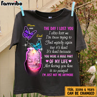 Personalized Butterflies Memorial Mom Dad T Shirt MR162 30O47 thumb 1