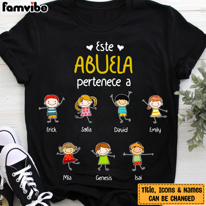 Personalized Abuela Spanish Grandma Belongs T Shirt MR233 81O34 1