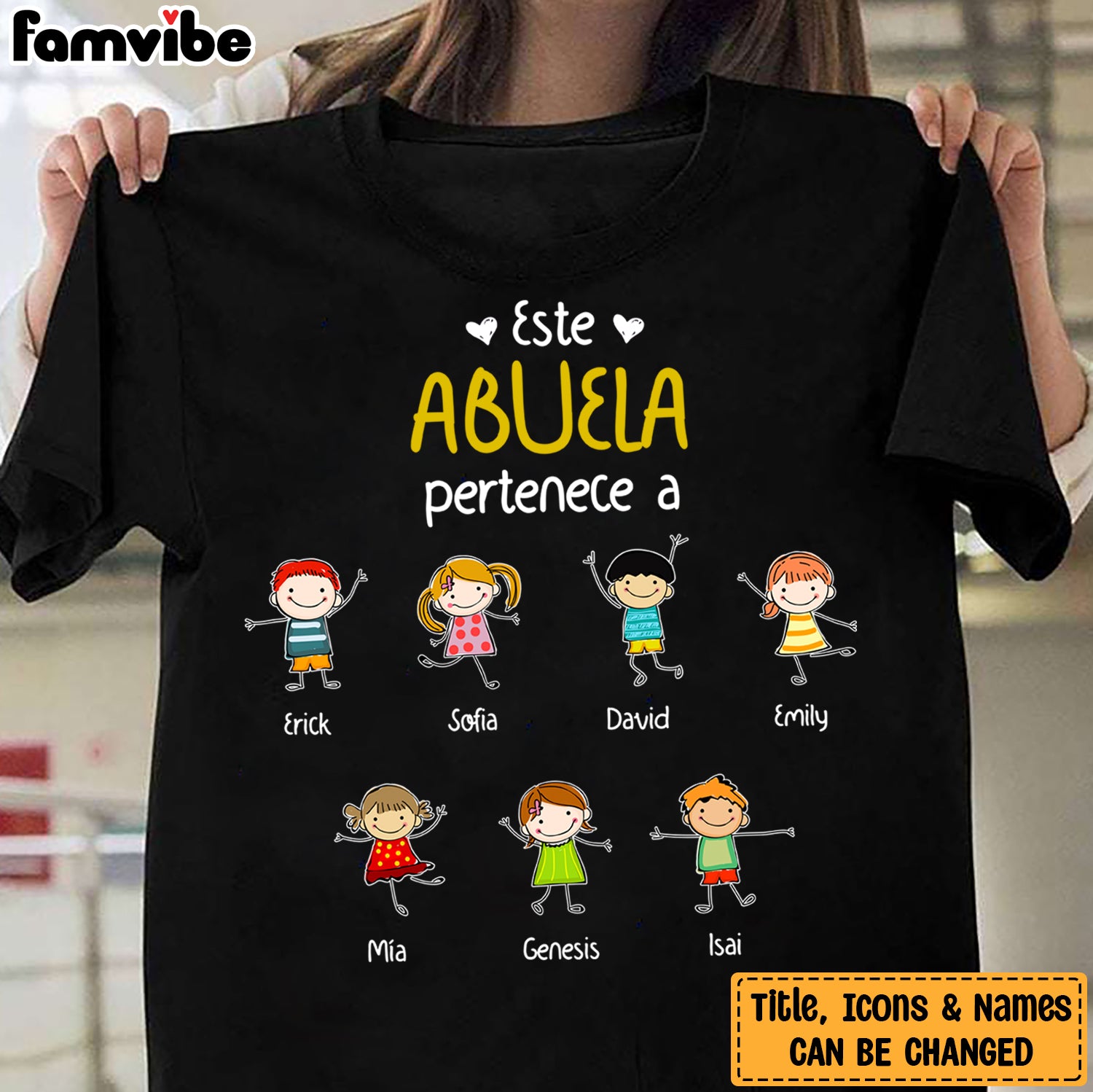 Personalized Abuela Spanish Grandma Belongs T Shirt MR233 81O34