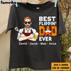 Personalized BBQ Flipping Dad T Shirt MY121 85O28 1