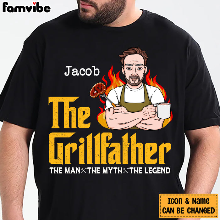 Personalized Dad Grandpa BBQ Grill T Shirt MY302 30O28 1