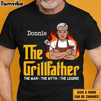 Personalized Dad Grandpa BBQ Grill T Shirt MY302 30O28 thumb 1