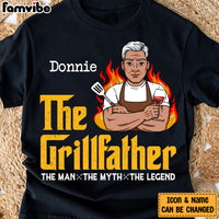 Personalized Dad Grandpa BBQ Grill T Shirt MY302 30O28 thumb 1