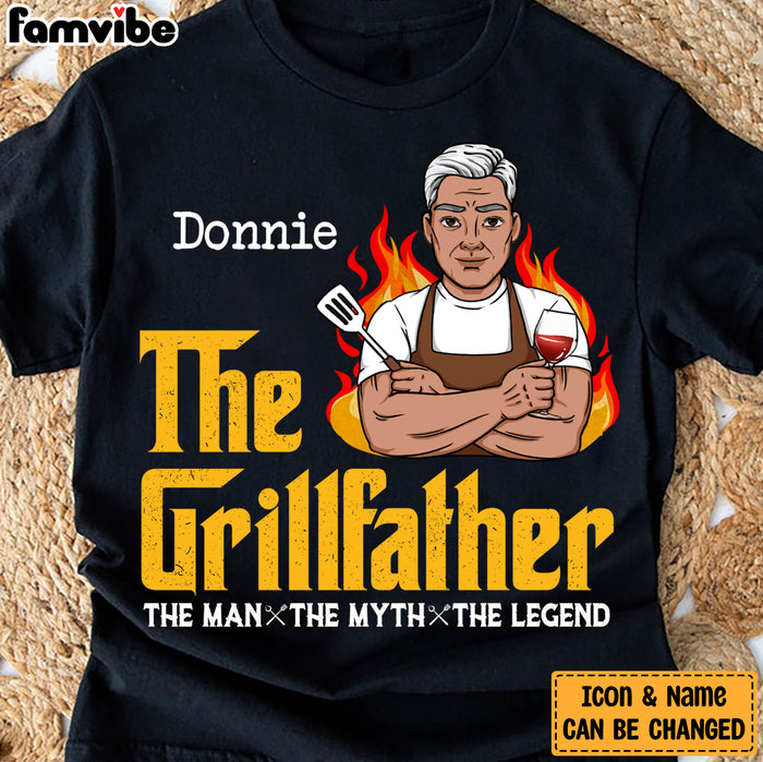 Personalized Dad Grandpa BBQ Grill T Shirt MY302 30O28 1