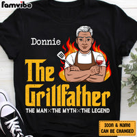 Personalized Dad Grandpa BBQ Grill T Shirt MY302 30O28 thumb 1