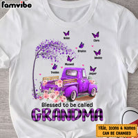 Personalized Grandma Mom Butterfly T Shirt MY51 73O58 thumb 1