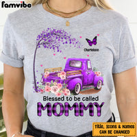 Personalized Grandma Mom Butterfly T Shirt MY51 73O58 thumb 1
