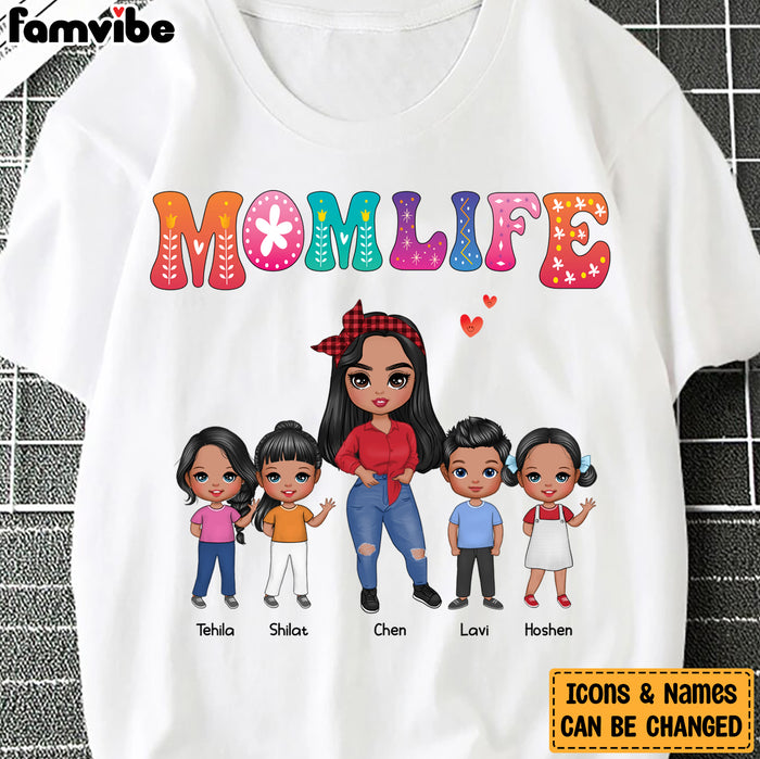 Personalized Mom Life Colorful Flower Shirt - Hoodie - Sweatshirt 23850 1