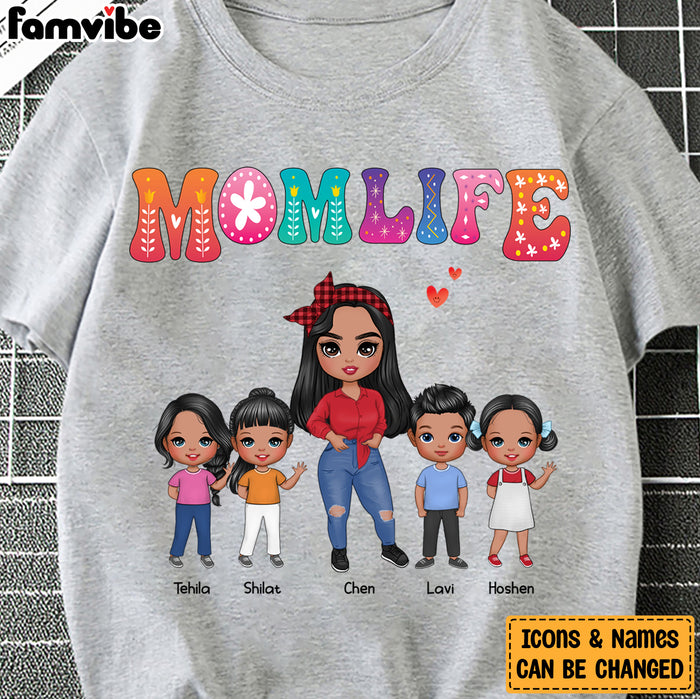 Personalized Mom Life Colorful Flower Shirt - Hoodie - Sweatshirt 23850 1