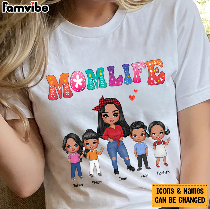 Personalized Mom Life Colorful Flower Shirt - Hoodie - Sweatshirt 23850 1