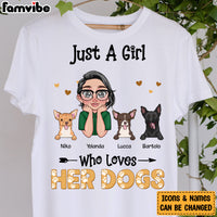 Personalized Just A Girl Who Loves Her Dogs Shirt - Hoodie - Sweatshirt 24003 thumb 1