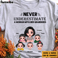 Personalized Gift For Grandma Never Underestimate A Grandma With Her Grandkids Shirt - Hoodie - Sweatshirt 24449 thumb 1