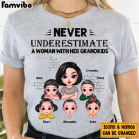 Personalized Gift For Grandma Never Underestimate A Grandma With Her Grandkids Shirt - Hoodie - Sweatshirt 24449 thumb 1