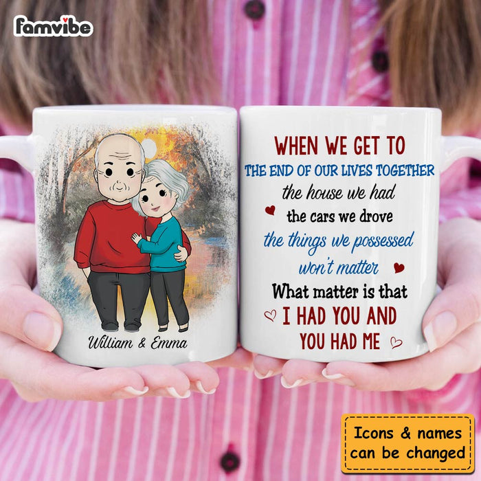 Personalized Couple Gift We Get To The End Of Our Lives Together Mug 31245 1