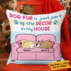 Personalized Dog Fur Decor  Pillow DB43 30O53 (Insert Included) 1