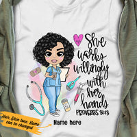 Personalized Nurse T Shirt JN307 30O36 thumb 1
