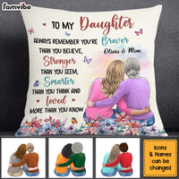 Personalized Gift For Daughter To My Daughter Floral Theme Pillow 31932 thumb 1