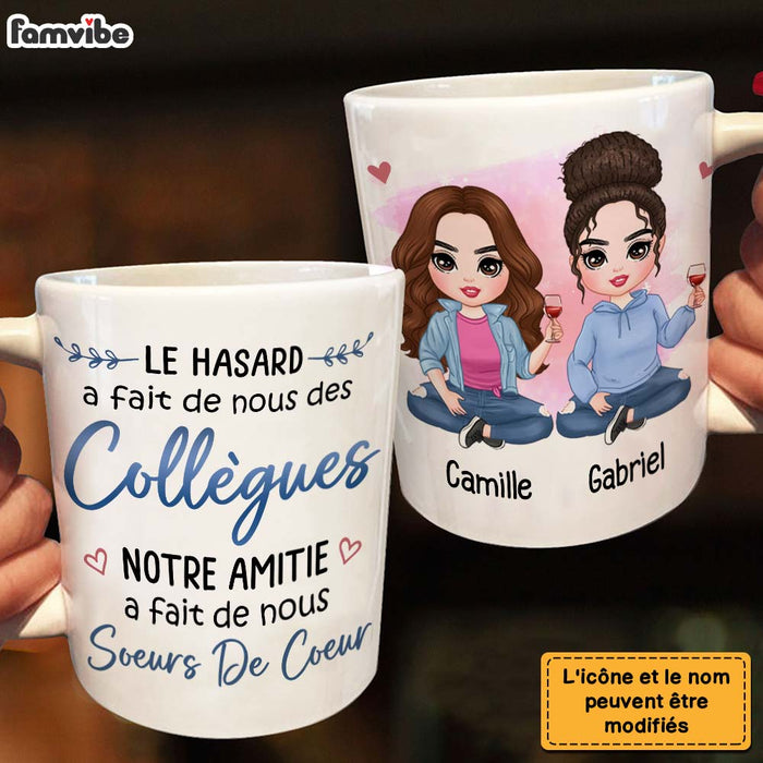 Personalized Gift For Friends Collegues French Collègues Mug 30448 1