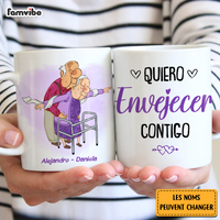 Personalized Spanish Couple Gift Quiero Envejecer Contigo Mug 31008 thumb 1