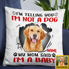 Personalized Dog Photo Baby Pillow DB171 81O36 1