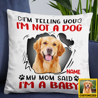 Personalized Dog Photo Baby Pillow DB171 81O36 thumb 1