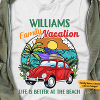 Personalized Family Beach Vacation White T Shirt JN243 95O65 thumb 1