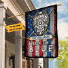 Personalized Police Back The Blue Flag JL103 95O53 1