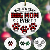 Personalized World Best Dog Dad Ever  Ornament OB201 67O53 thumb 1