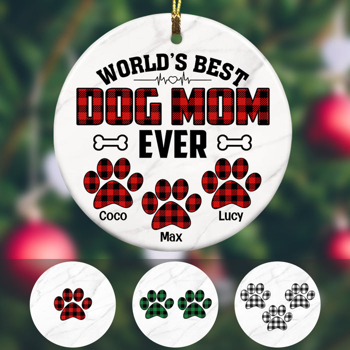 Personalized World Best Dog Dad Ever  Ornament OB201 67O53 1