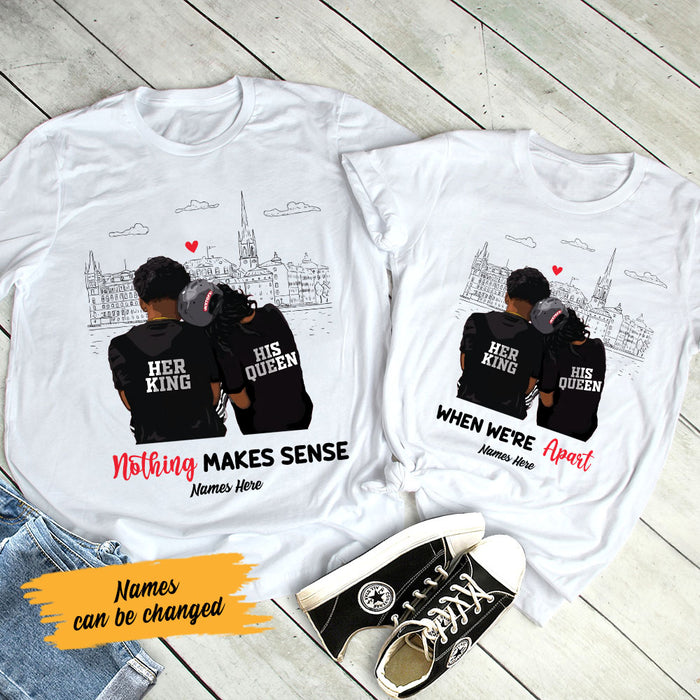 Personalized Nothing Sense We Are BWA Couple T Shirt SB101 73O58 1