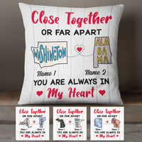 Personalized Close Together Long Distance  Pillow SB2445 30O47 thumb 1