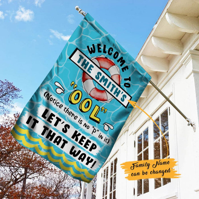 Personalized Pool Funny Garden Flag JN232 85O60 1