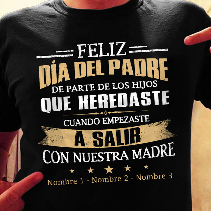 Personalized Step Dad Spanish Padrastro  T Shirt AP147 95O58 1