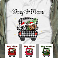 Personalized Dog Mom Christmas Red Truck T Shirt OB153 30O58 thumb 1