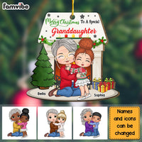 Personalized Merry Christmas To Granddaughter Ornament 29881 thumb 1